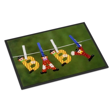 Micasa New Baby Clown Clothesline Indoor or Outdoor Mat18 x 27 in. MI951342